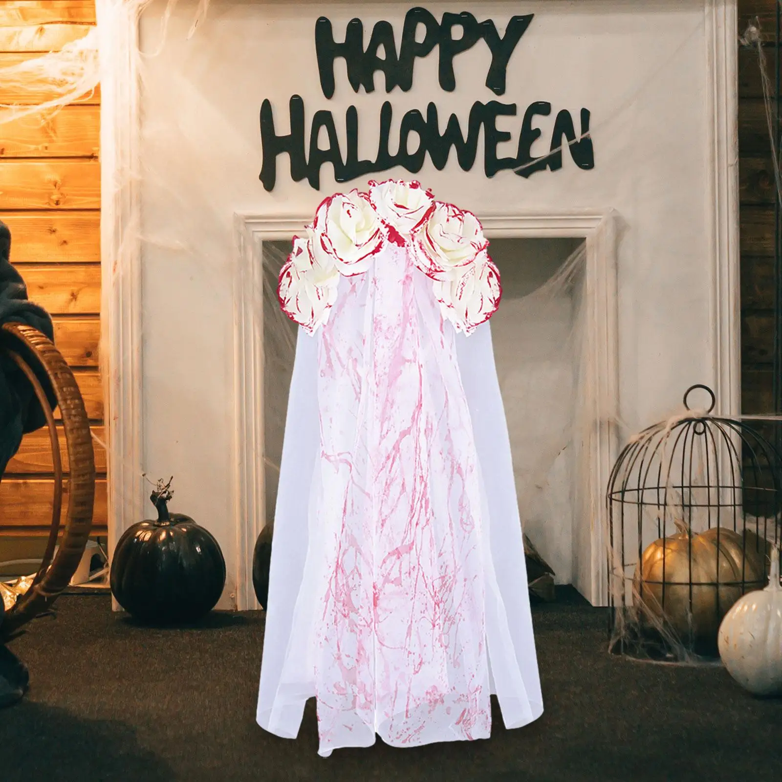 Pièce de Sauna pour la Mariée, Voile d'Halloween, Cosplay, Vêtement de Carnaval