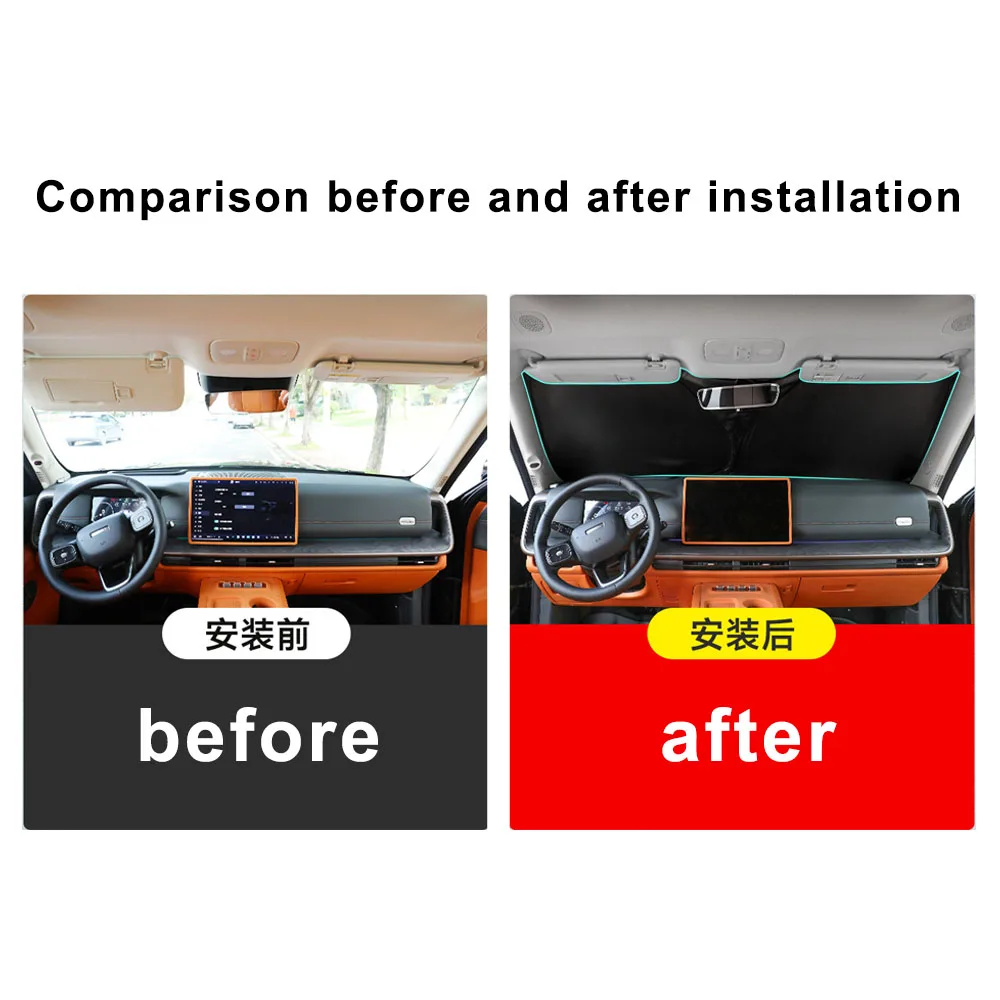 Special Front Windshield Sunshade For GWM HAVAL H10 2026 Privacy Insulation Sunshade Curtain Automotive Modification Supplies