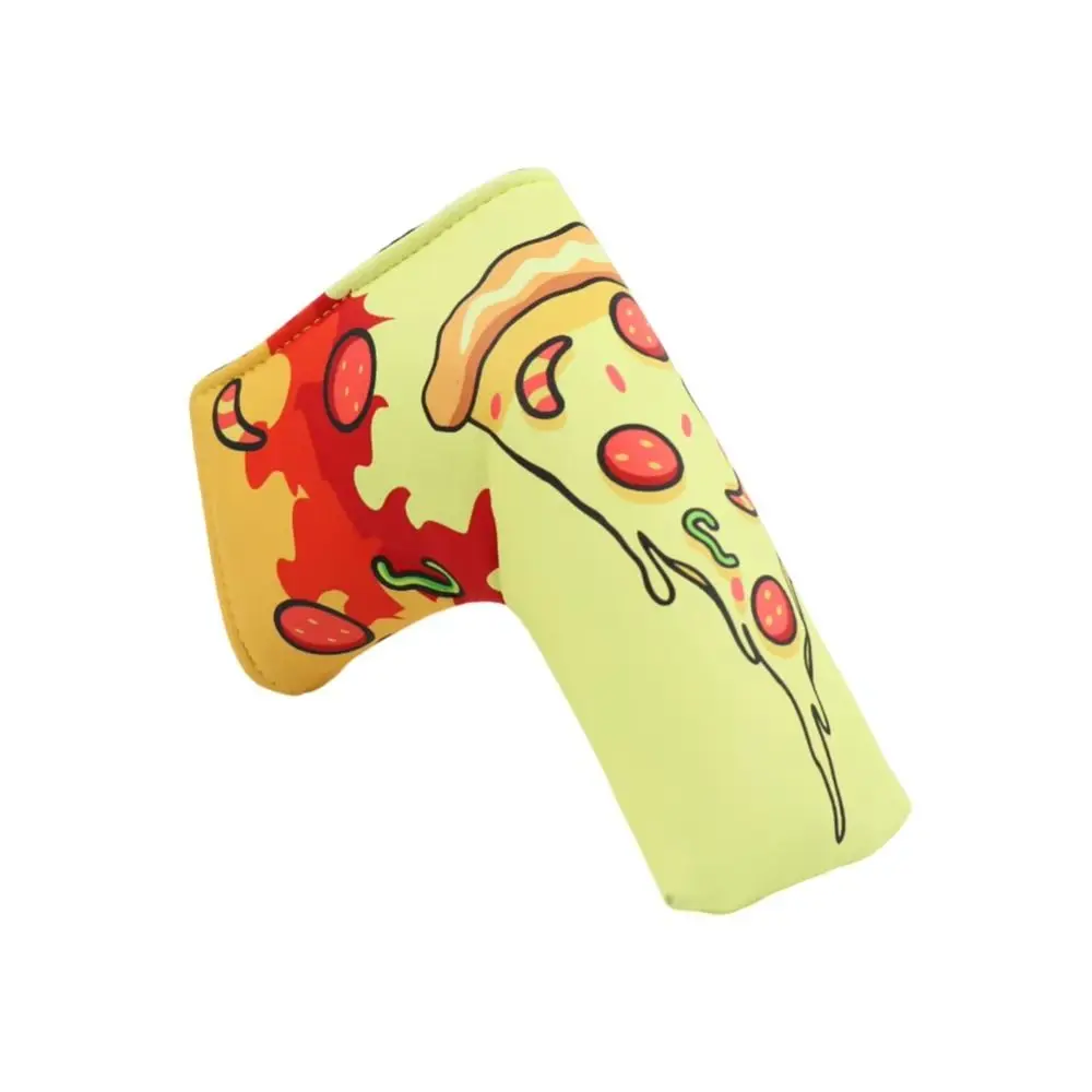 Pizza Pattern Golf Head Cover PU Leather Waterproof Golf Club Protector Protective Cover Soft And Durable Wood Headcover