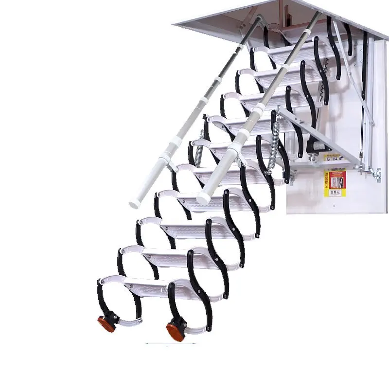 Electric retractable stairs, stairs invisible folding loft ladder outdoor home
