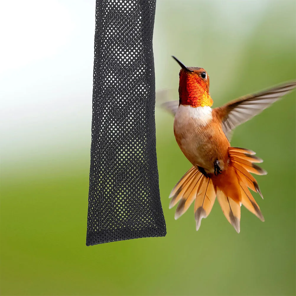 

4Pcs Hanging Mesh Bird Feeder Bags for Wild Birds Outdoor Nylon Drawstring Sack Easy Clean Refill Birds Feeding Mesh Bag