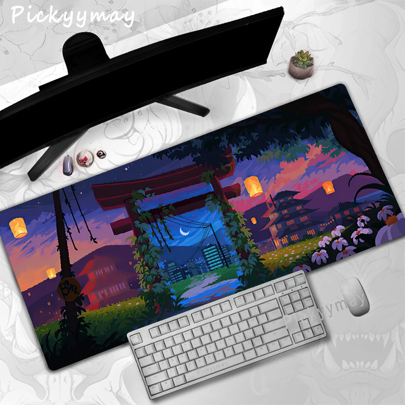 Japanese Style Torii Desk Mat Gamer Mousepads Mouse Pad Office Desk Pads Large Mousepad Art Mouse Mats For Computer