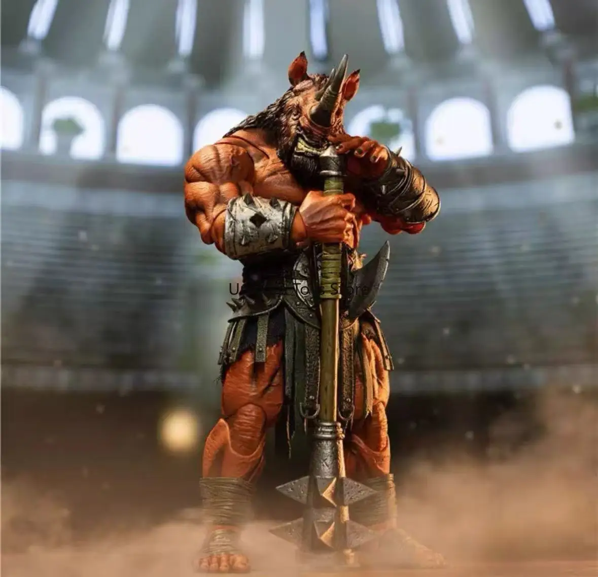 متوفر في المخزون معركة Gladiator of Glory LACC Los Angeles Exhibition Limited Red Rhino Rhino Man Spot