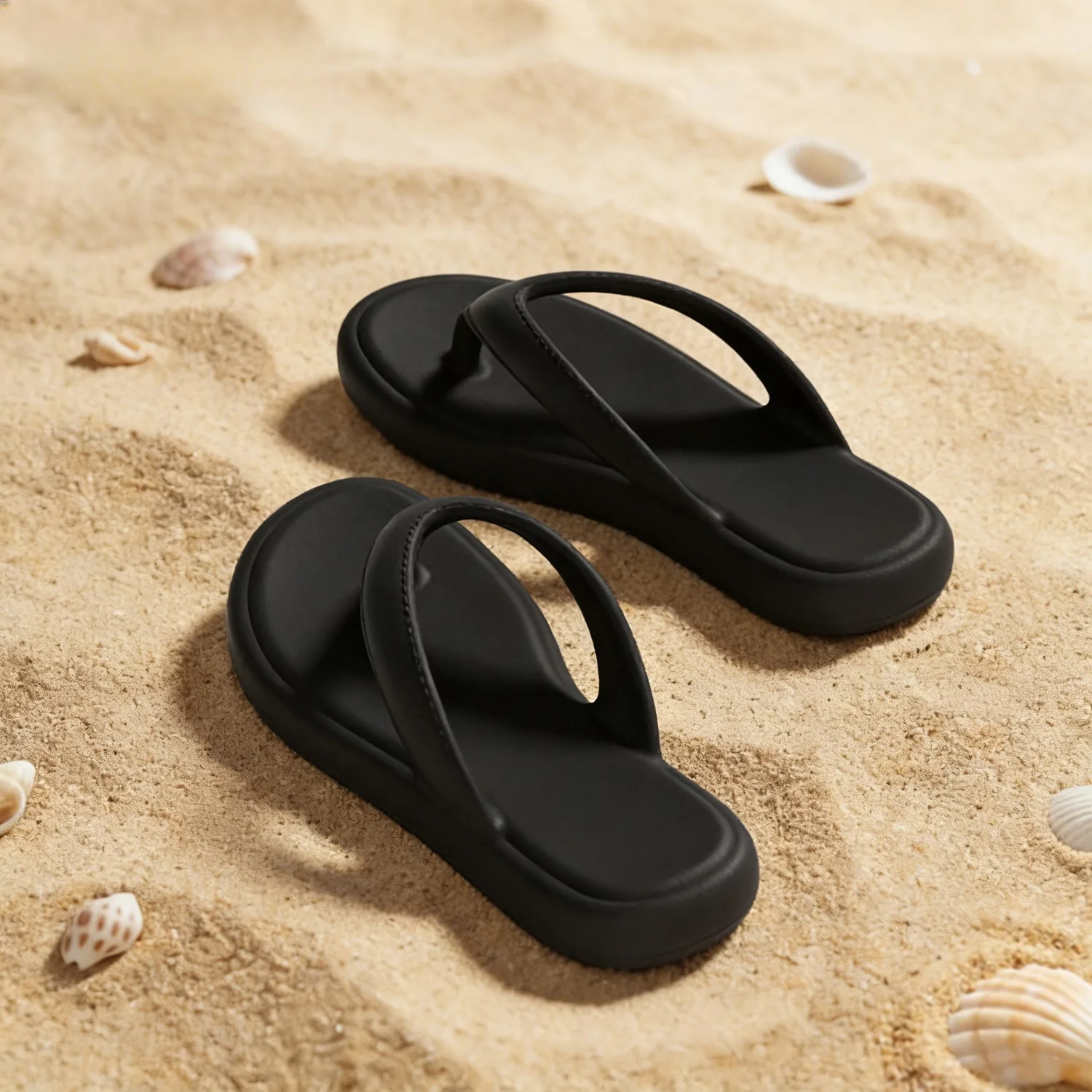 

Summer Thi Bot Sandals Women's Batoom Anti-Slip Beach Casual EVA Flat Bot Slip-On Sandals for Beach And Pool