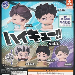 Haikyuu!! Anime Oikawa Tooru Oikawa Tooru Ushijima Wakatoshi Bokuto Kōtarō 45mm Small Figure Original Capsule