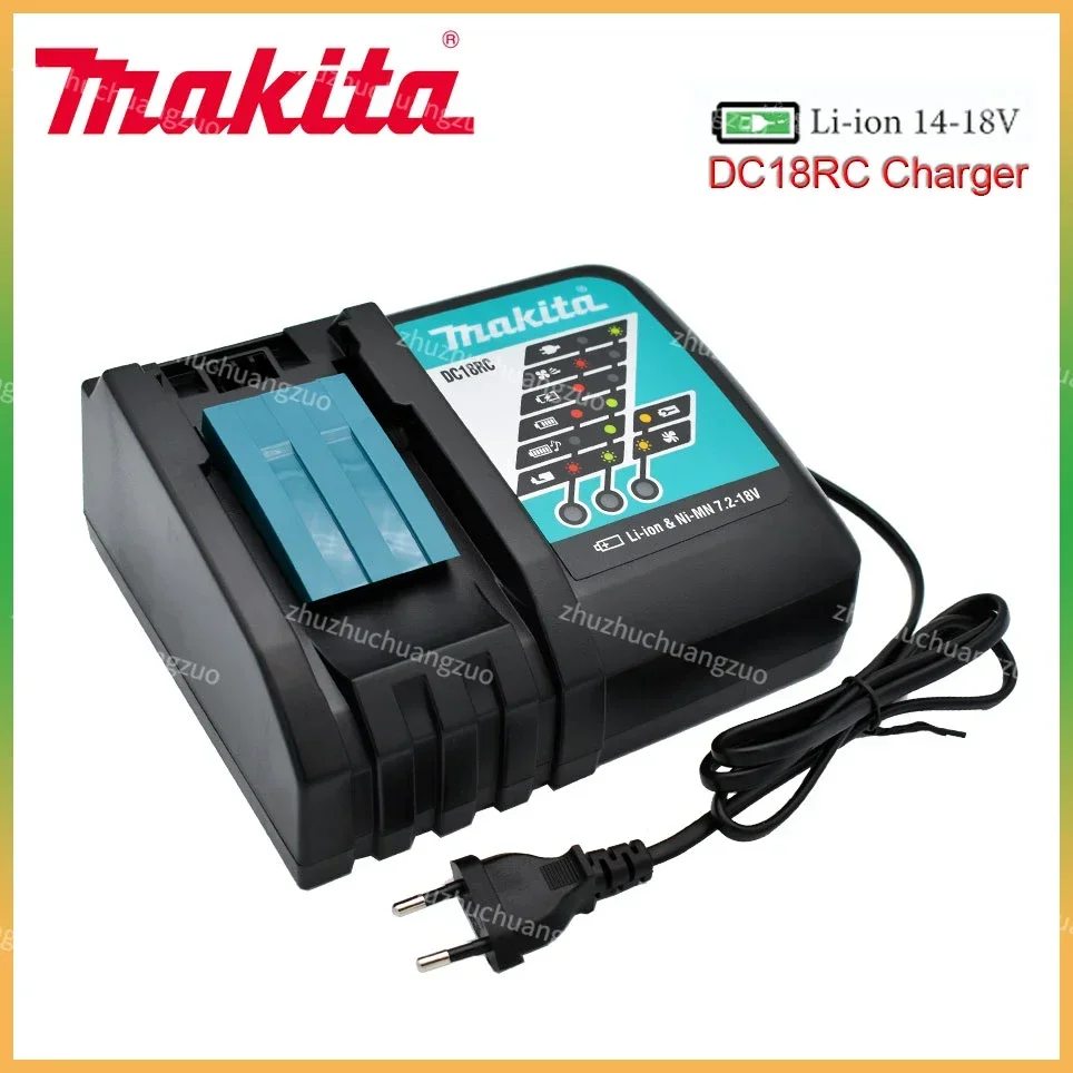 Makita Original Charger 14.4V-18V DC18RC Battery Charger Makita 6000mAh Bl1830 Bl1430 BL1860 BL1890 Tool Power Charger