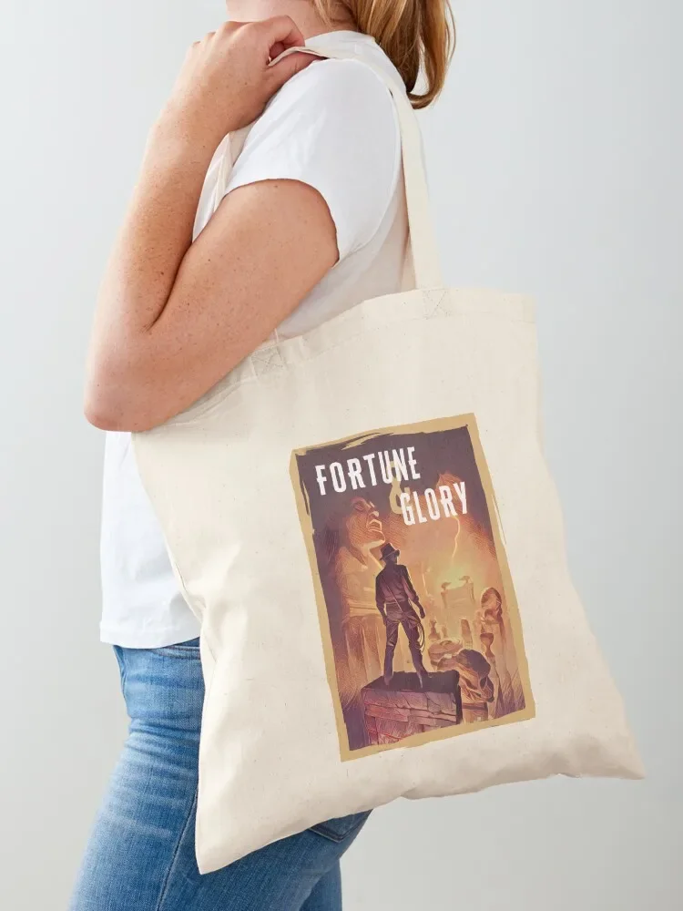 

Fortune and Glory II - Indy Tote Bag Handbags women Beach bag Portable shopping bag tote bags cloth bags