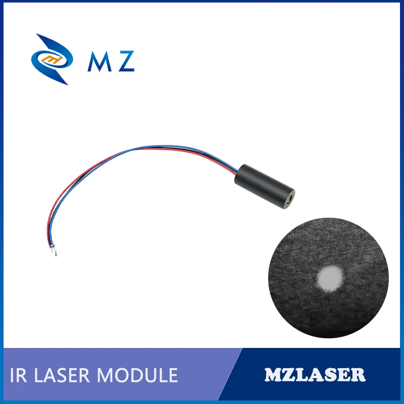 New Compact TTL Infrared Dot Laser Diode Module 980nm D12mm 0.5mW 1mW 5mW 10mW 3V 5V Industrial Grade for Woodworking Parts