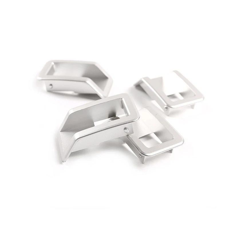 لاند روفر ديفندر 90 110 130 2004-18 سبائك الألومنيوم سيارة مزلاج الباب الداخلي خارج الإطار غطاء مقبض ملحقات السيارة #5