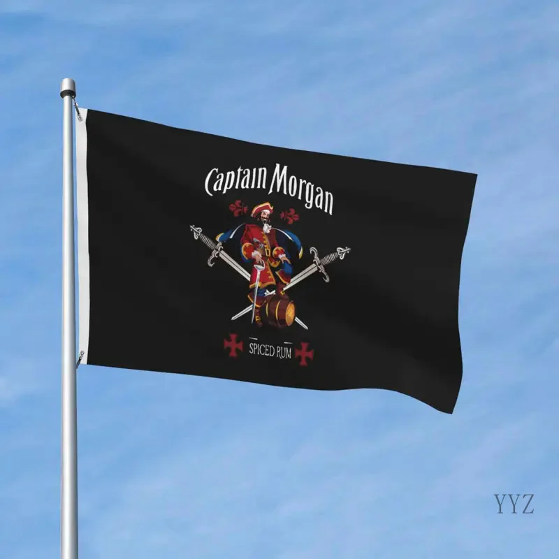 Captain Morgan Flag Indoor Outdoor Banner Polyester Decoration Fade Proof 2x3 3x5 4x6 FT Flags