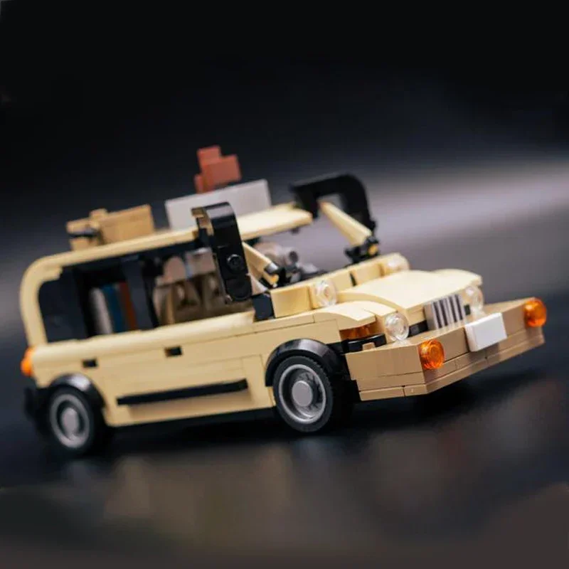 Moc ビルディングレンガシティカーモデルローバーヴィンテージカーテクノロジーモジュラーブロックホリデーギフトおもちゃ子供のための DIY セットアセンブリ
