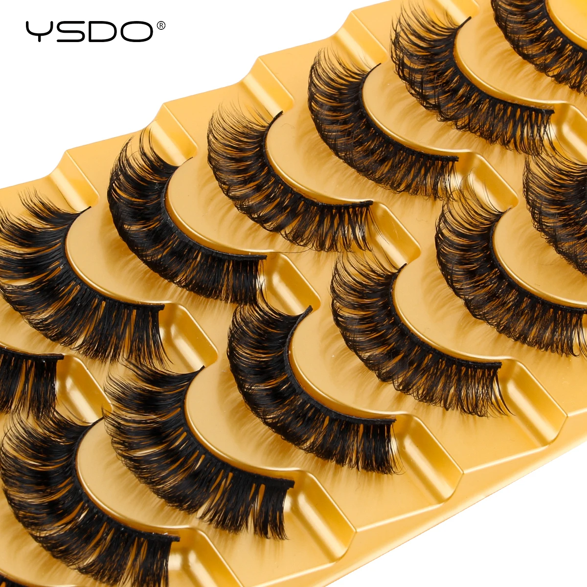 YSDO 3/8/9/10 Pairs 3D Mink Lashes Natural Soft Mink Eyelash Extension Thick False Eyelashes Dramatic Maquiagem Faux Cils Makeup