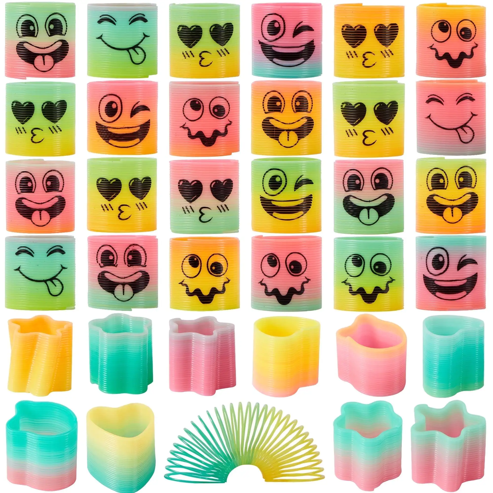 

Joyfy 5pc Pcs Mini Spring Toys Party Favors Plastic Coil Rainbow Fidget Toy for Birthday Goodie Bag Stuffers Pinata Fillers