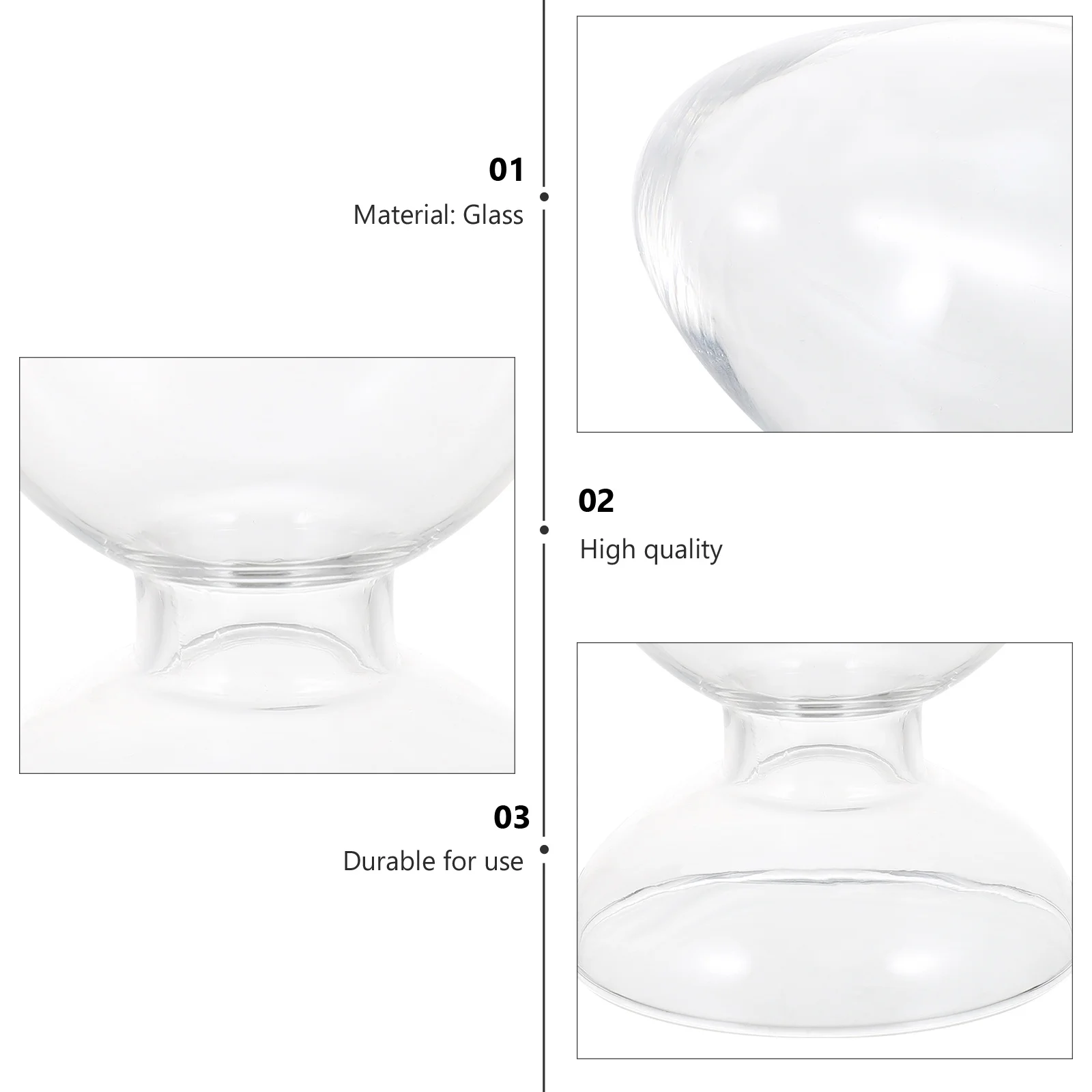 

1Pcs Glass Conical Sample Bottle Transparent Durable Laboratory Display Bottle Heart Shape Rewashable Laboratory Glassware