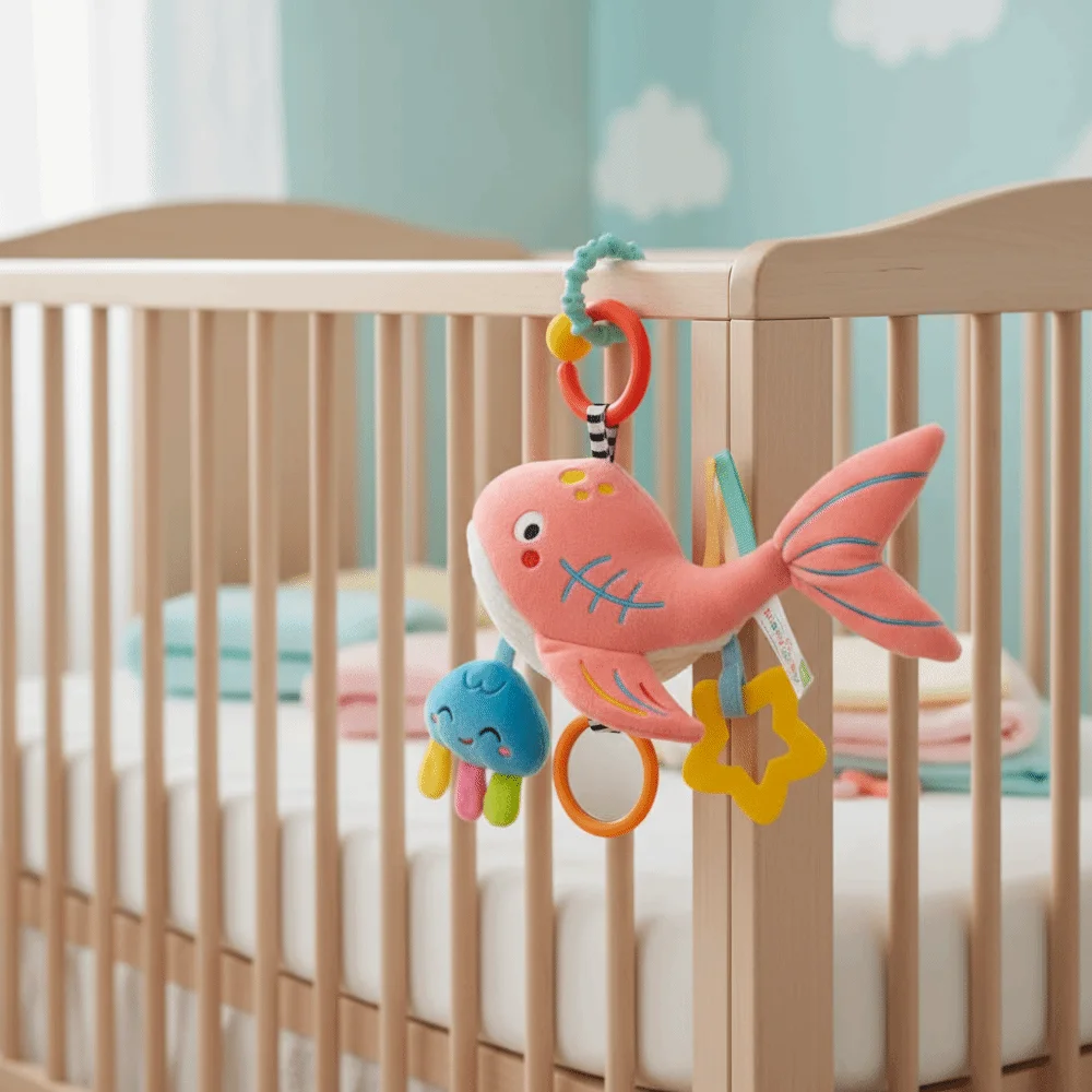 Baby Krippe Glocke Frühe Bildung Beißring Rasseln Infant Weiche Abnehmbare Hängende Stofftier Bebe Babys Kleinkinder