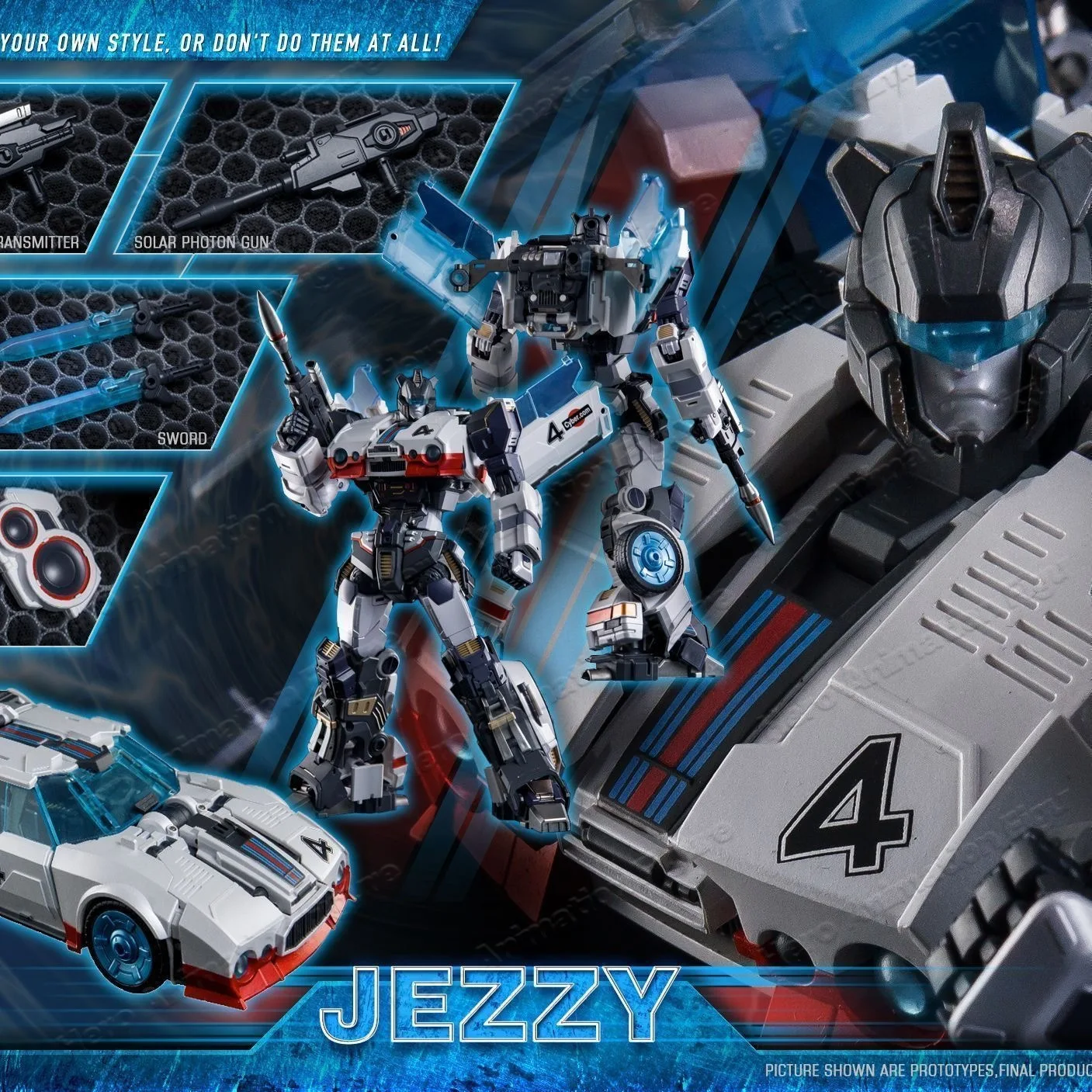Bingo Toys BT07 Jazz G1 Supercar Robot Action Figure Transfiguration Toy Model JEZZY
