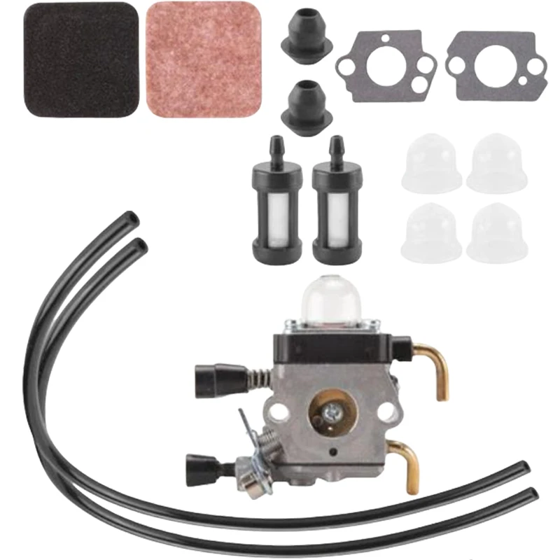 Комплект металлического карбюратора для FS45 FS46 FS55 FS45L FS55T FS55R FC55 FS38 FS55RC C1Q-S66 C1Q-S71 C1Q-S97A C1Q-S143 C1Q-S153 C1Q-S186 Комплект металлического карбюратора для FS45 FS46 FS55 FS45L FS55T FS55R FC55 FS38 FS55RC C1Q-S66 C1Q-S71 C1Q-S97A C1Q-S143 C1Q-S153 C1Q-S186