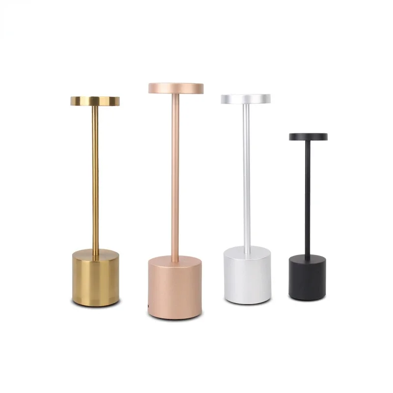 LED I-Shaped Desk Light, carregamento Touch Bar Table Light, Restaurante Atmosfera, Pequena Luz Noturna, Decoração de Metal