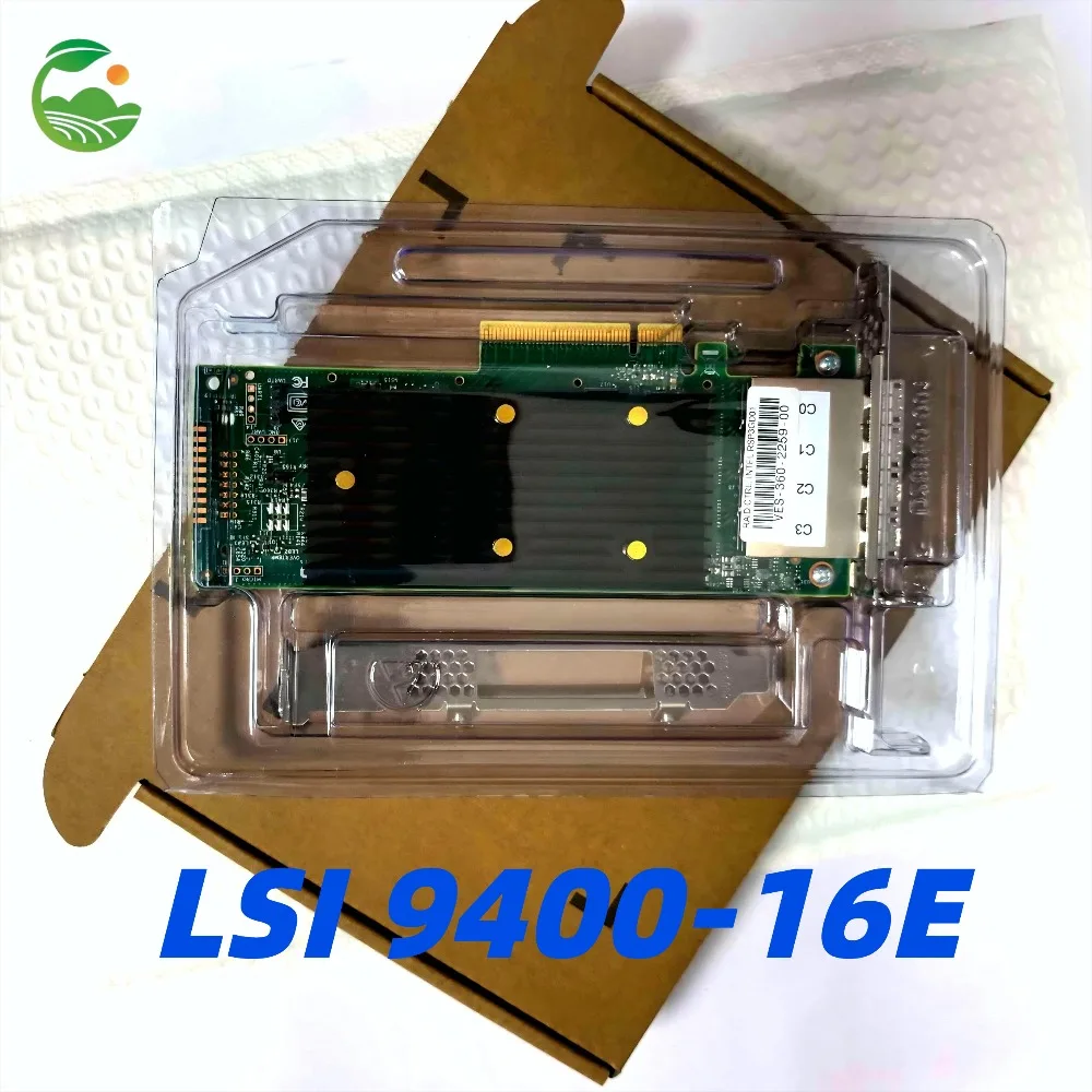 LSI 9400-16E SAS3416 HBA IT Mode 16-портовая внешняя карта расширения SAS/SATA, адаптер хранения данных для серверов/NAS с функцией Pass-Through, 05-50013-00
