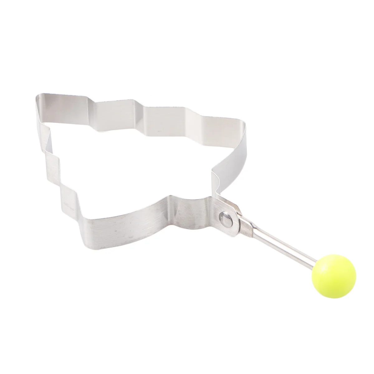 5 szt. Forma do jajek ze stali nierdzewnej, wzór choinki, forma do naleśników, łatwa do wyjmowania z formy i szybkiego użytkowania na śniadanie, srebrna