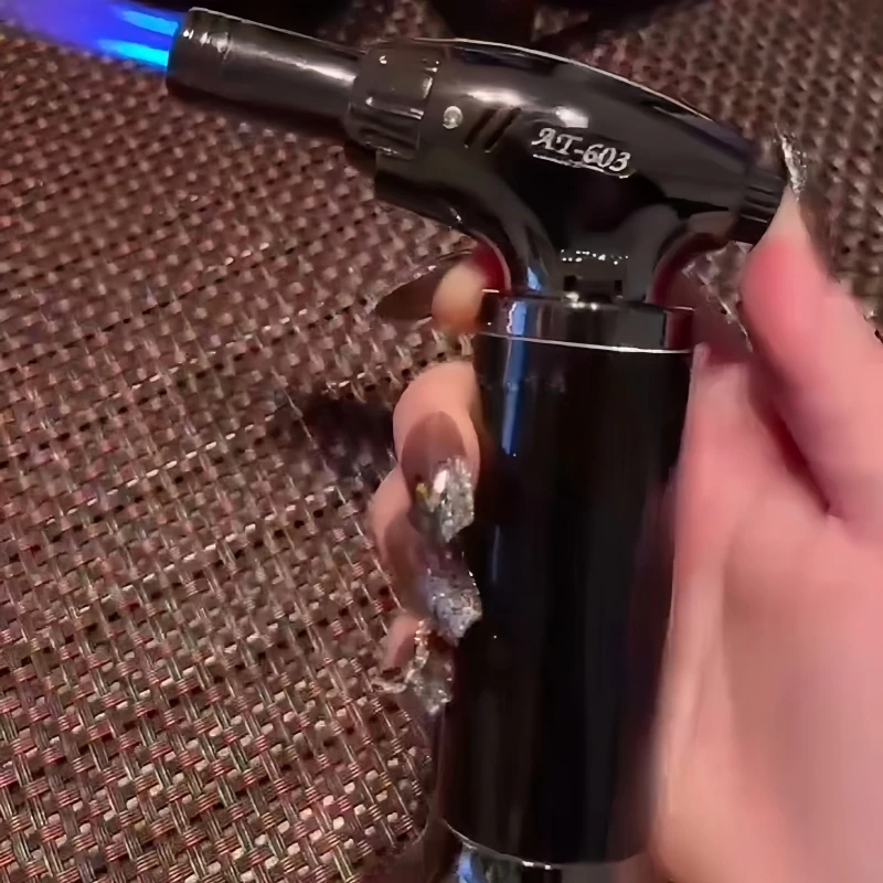 

Portable Metal Flame Spray Gun Barbecue Heating Ignition Grill Kitchen Adjustable Cooking Outdoor Windproof Torch Lighter