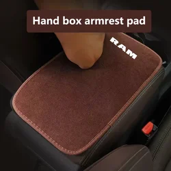 Suede Leather Armrest Mat Arm Rest Protection Cushion Auto Armrests For Dodge RAM SRT XRT 1500 2500 3500 Car Accessories