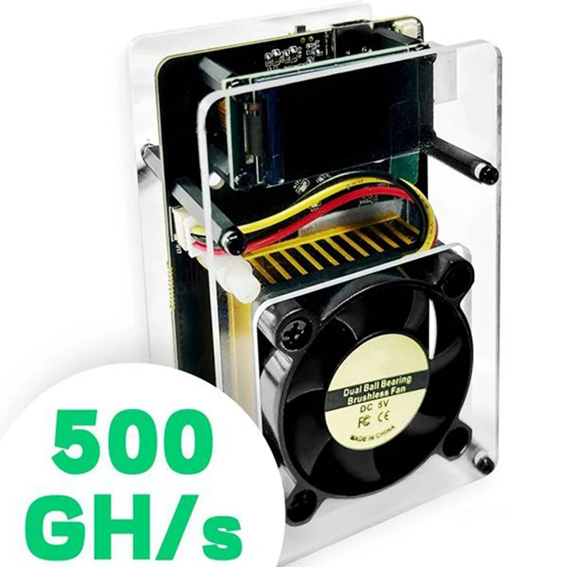 Nmaxe Bitaxe Nmminer Solo Lottery Miner Ultra BM1366 Asic Chip 500G-550Gh/S Full Colorful Display Bitcoin Miner AU Plug