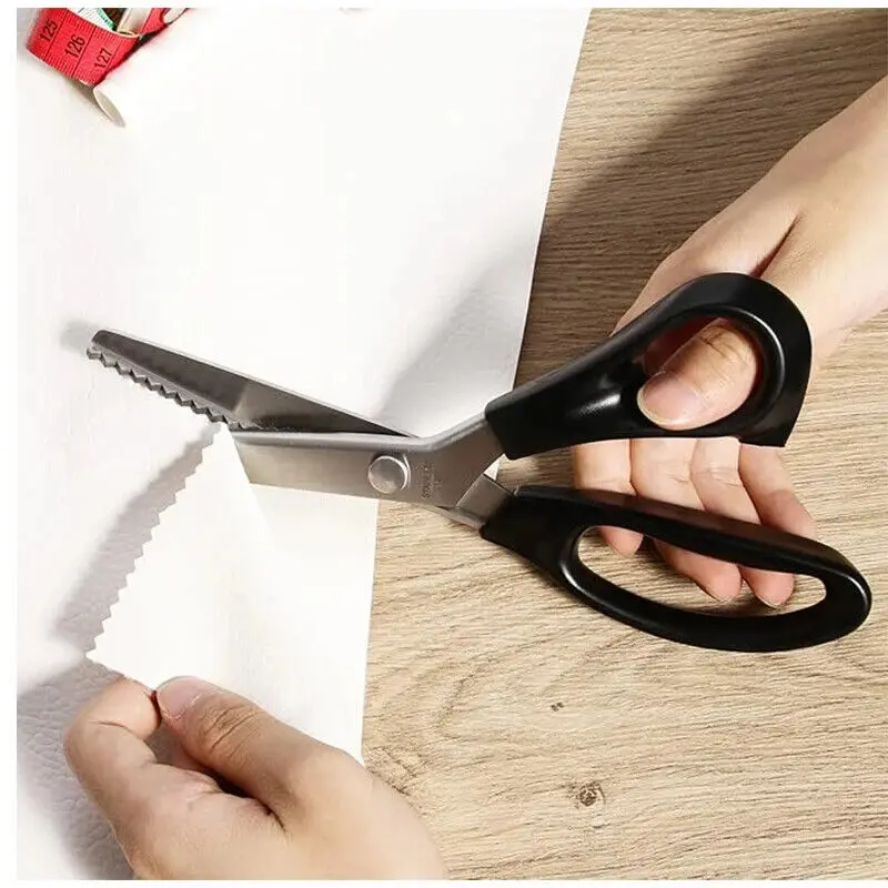 

Pinking Shears for Fabric Cutting Scissors Zig Zag Professional Handheld Dressmaking Scissor Stainless Steel Sewing Tool