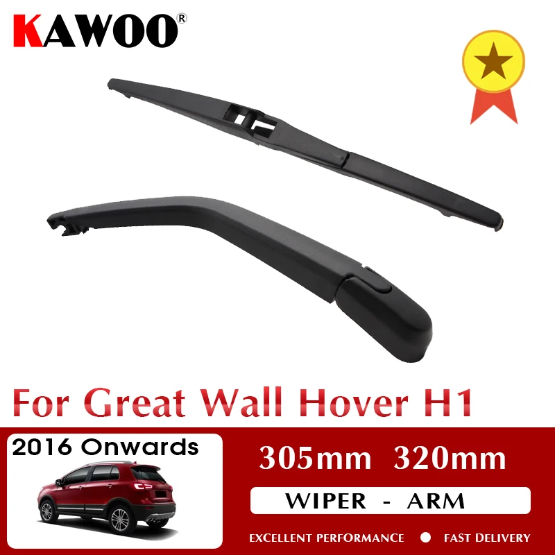 

KAWOO Car Rear Wiper Blade Blades Back Window Wipers Arm For Great Wall Hover H1 Hatchback 2016 Onwards 305mm Windscreen Wiper