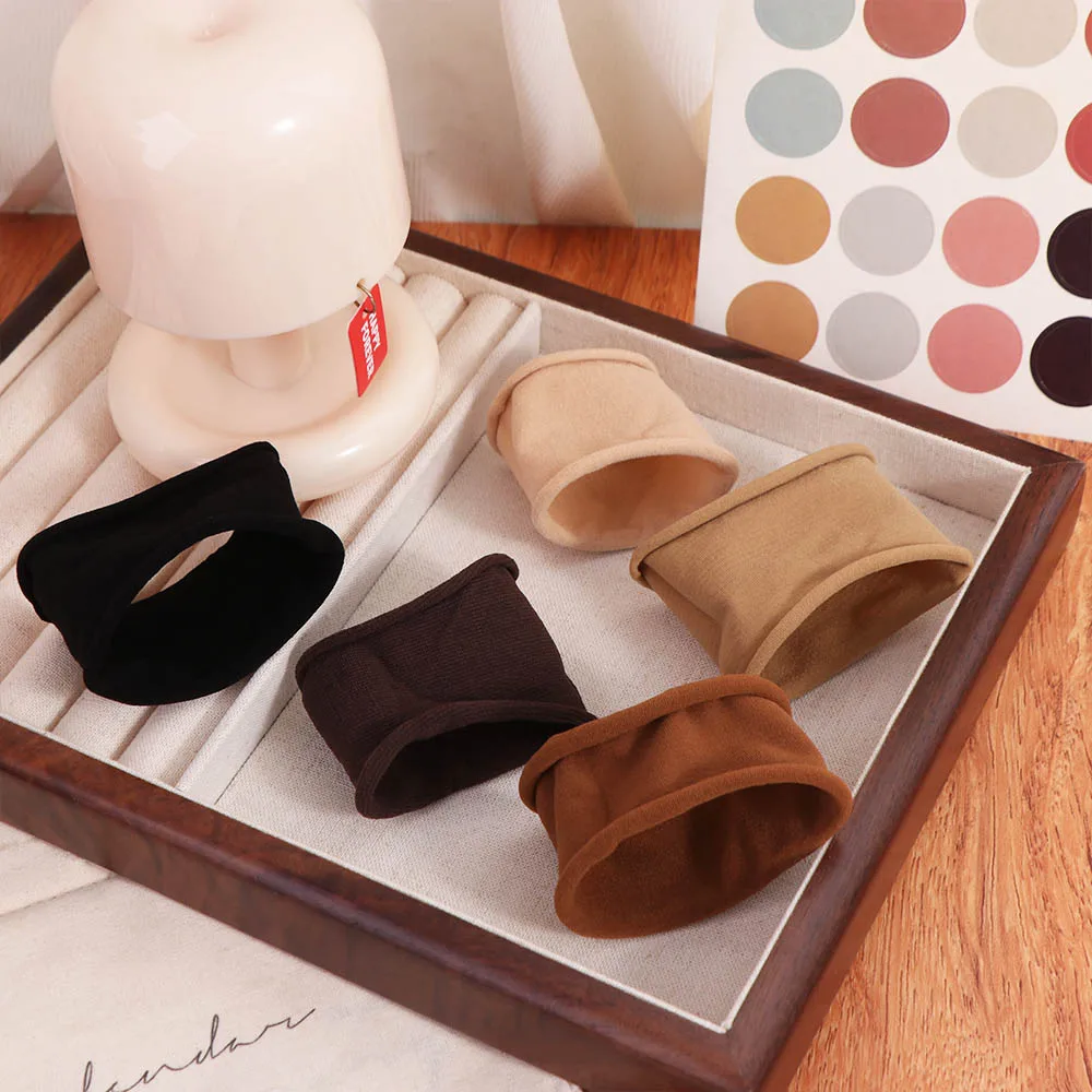 5pcs Simple Solid color Towel Head Rope Wide High Elastic Rubber Bands Headdress Hair Accessories Towel Hair Ties Women