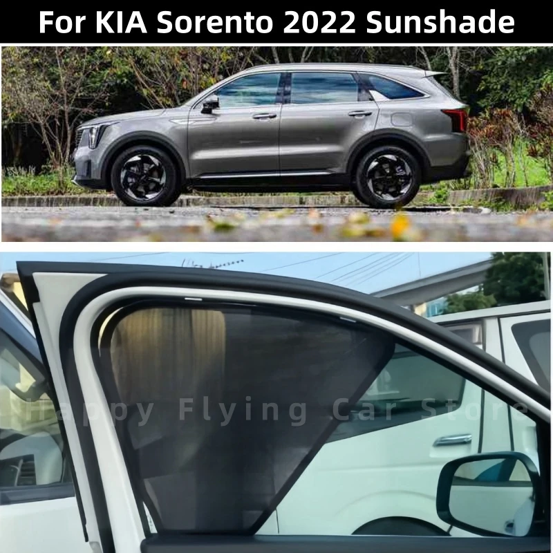 

Suitable for KIA SORENTO 2021+ car window sunshade,front and side door sun baffle,mesh curtain