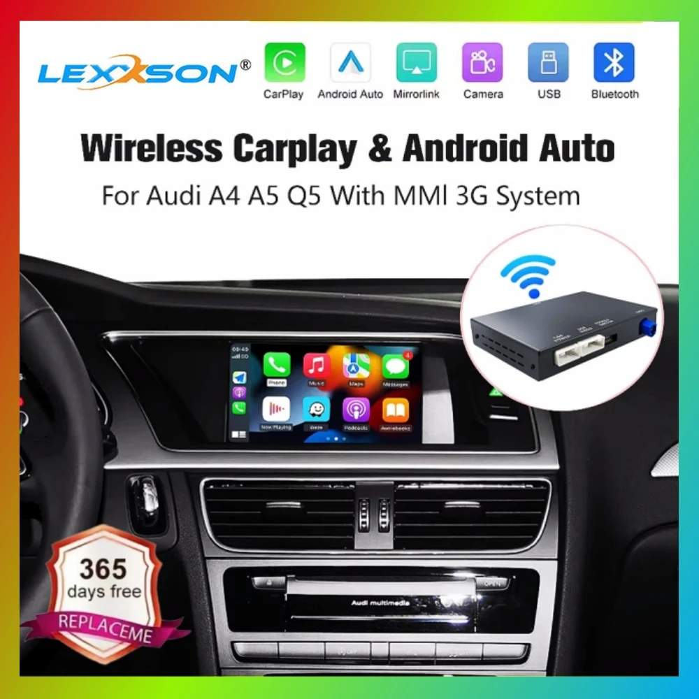 Wireless CarPlay For Audi A4 A5 2008-2016 Q5 2010-2018 Android Auto Mirror Link AirPlay Navigation Multimedia Accessories