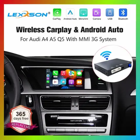 Wireless CarPlay For Audi A4 A5 2008-2016 Q5 2010-2018 Android Auto Mirror Link AirPlay Navigation Multimedia Accessories