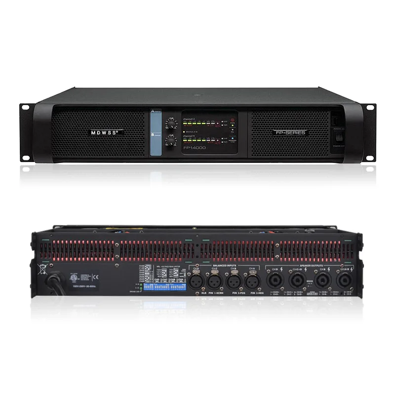 FP10000Q Four Channel 4*1350W Digital Power Amplifier and FP20000Q  2200W*4 Digital Power Amplifier