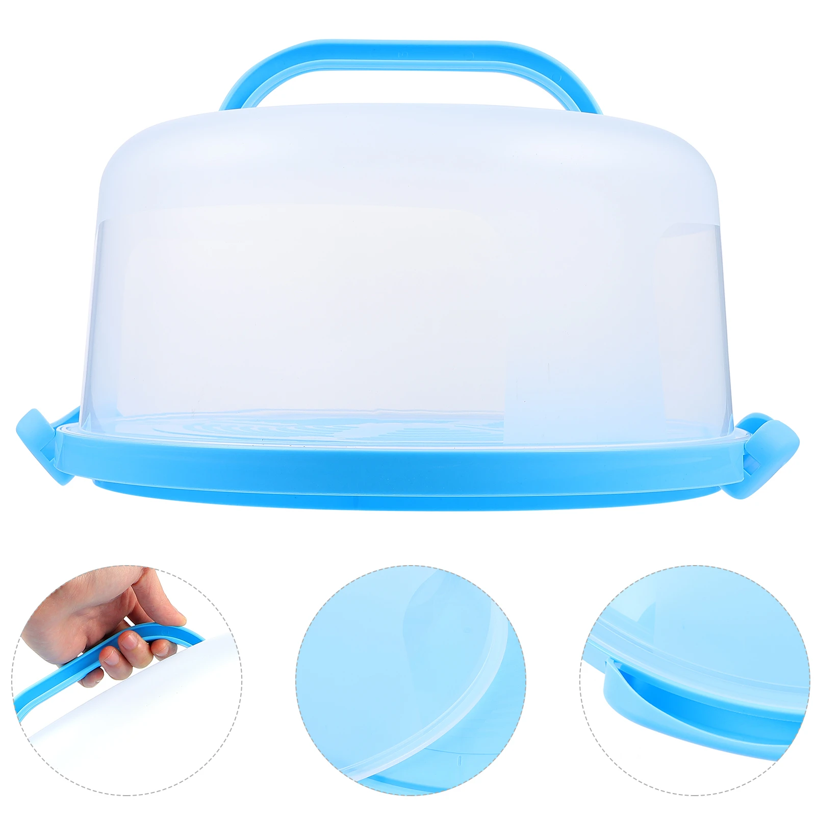 

Plastic Cake Boxes Lightweight Portable Transparent Cover Foldable Containers Airtight Storage Cupcake Boxes Single Use Food