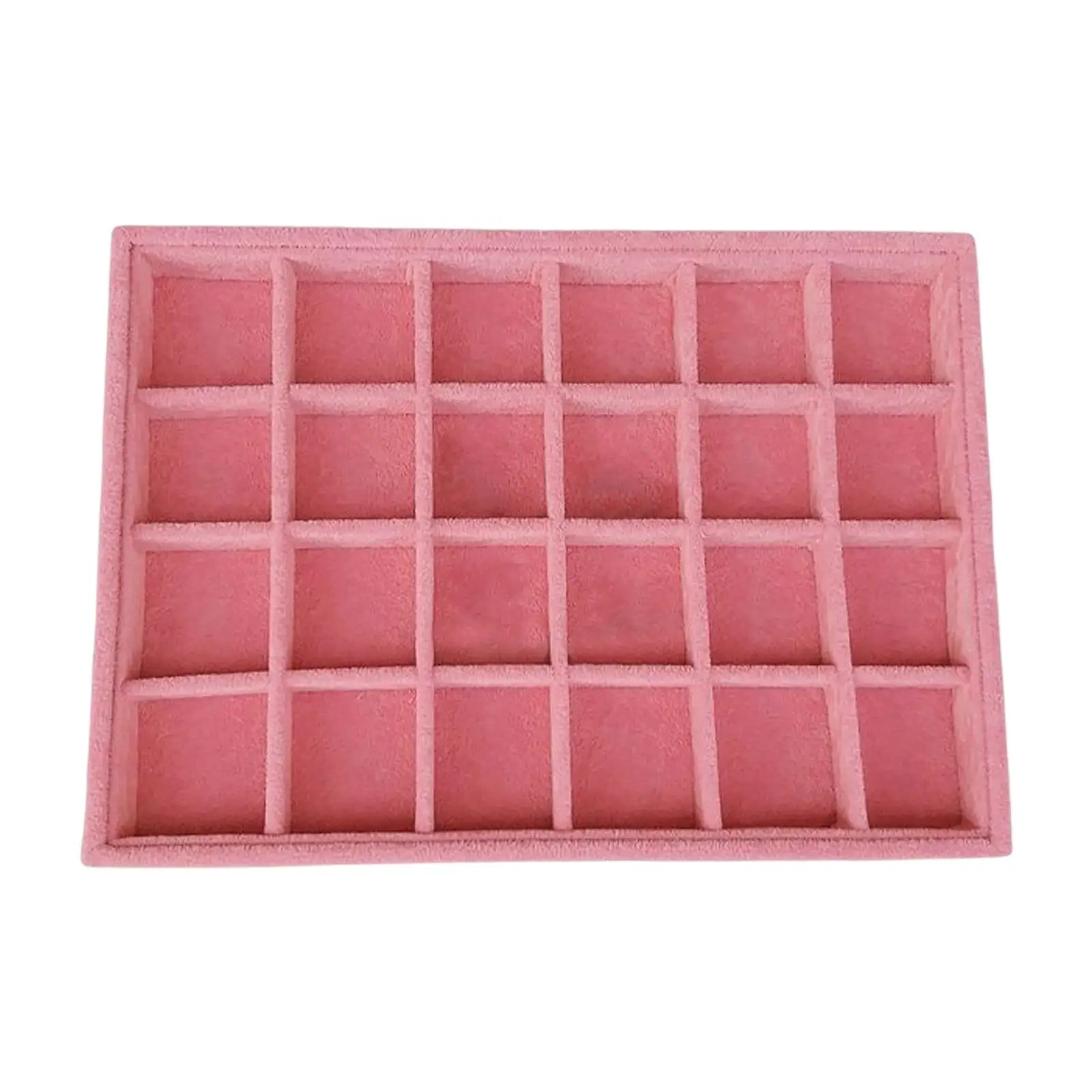 Stackable Jewelry Tray Storage Case Container Pendants Necklaces Velvet Bangle Organizer for Showcase Women Gifts Stores Dresser