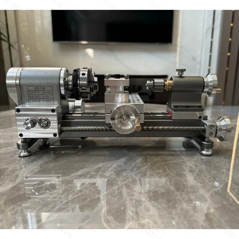 Micro Lathe Chuck Diameter 50mm Through Hole 330x150x120mm Mini Lathe