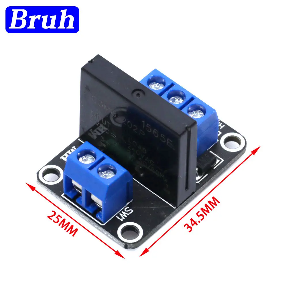 5V 1 Channel 2 4 6 8 Way SSR G3MB-202P Solid State Relay Module 240V 2A Output with Resistive Fuse For Arduino High Relay Module