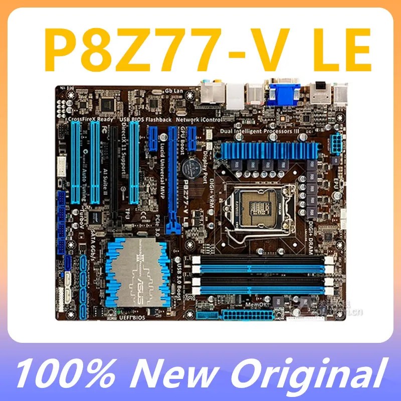 P8Z77-V LE PLUS motherboard P8Z77-V LE VGA HDMI LGA1155 DDR3 ATX Z77 motherboard 100% tested and works perfectly