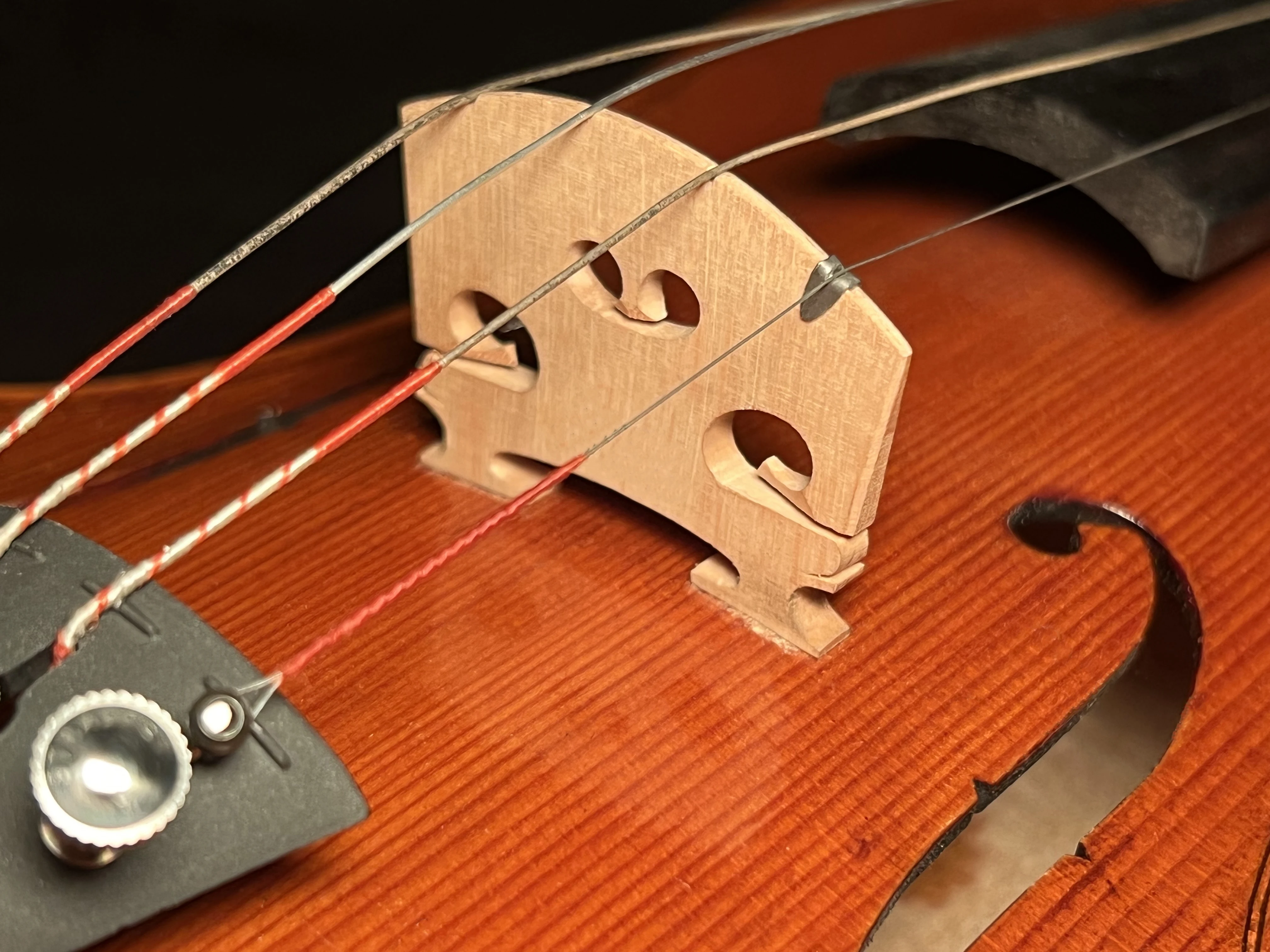 New Patent, STRADPET Titanium Bridge Clip for Violin and Viola, 4 PCS in 1 Package, Clips Only without Bridge