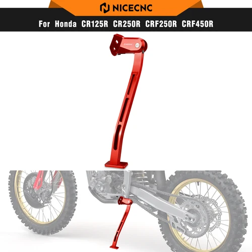 NICECNC para Honda CRF 450R CRF 250R 2019-2025 soporte lateral de aluminio para motocicleta Honda CRF450RWE 2024 2025 CRF250RWE