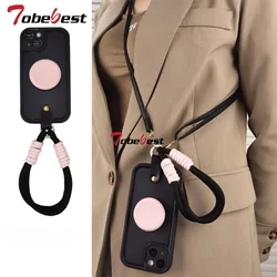Crossbody Lanyard Necklace Wrist Strap phone Holder Case For Huawei Honor Magic 6 5 4 3 Pro Lite Silicone Cover