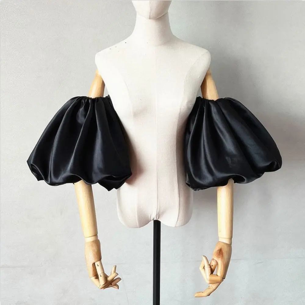 

Съемные эластичные рукава-фонарики из атласа для самостоятельного изготовления (DIY), свадебный аксессуар