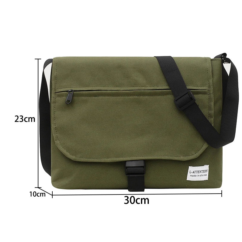 Men/Women Messenger Bag Male Shoulder Bag Nylon Casual Teenager Satchels Bags Fashion Couple Small Bags Crossbody Tote Bag