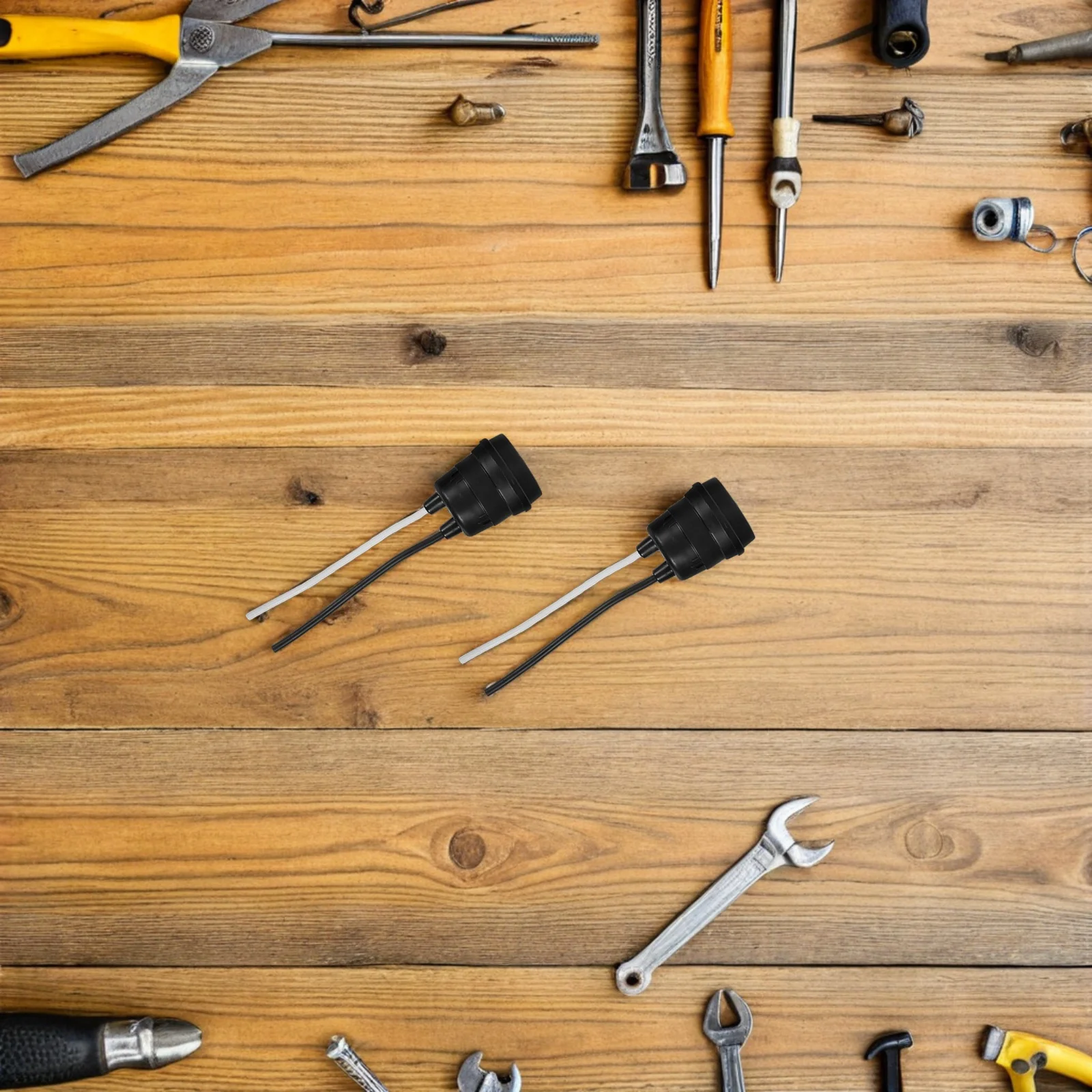 

8Pcs Outdoor Waterproof Lamp Socket E27 Screw Light Holder Black Bulb Base for Garden Kitchen Bathroom Pendant Lighting Fixture