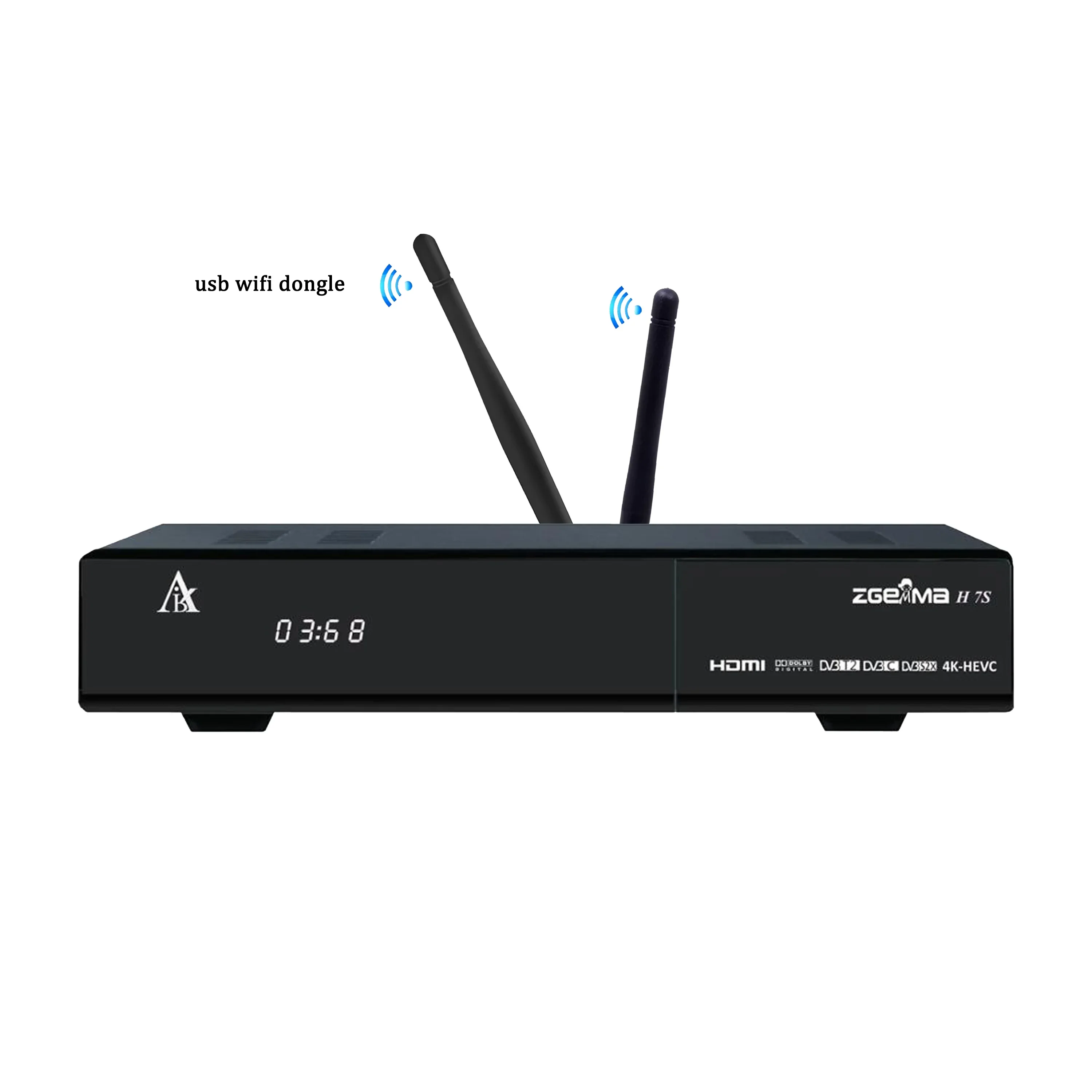 

4K UHD Satellite Receiver with Enigma2 OS 2*DVB-S2/S2X + DVB-T2/C Tuners CA +CI Stalker ZGEMMMA H7S