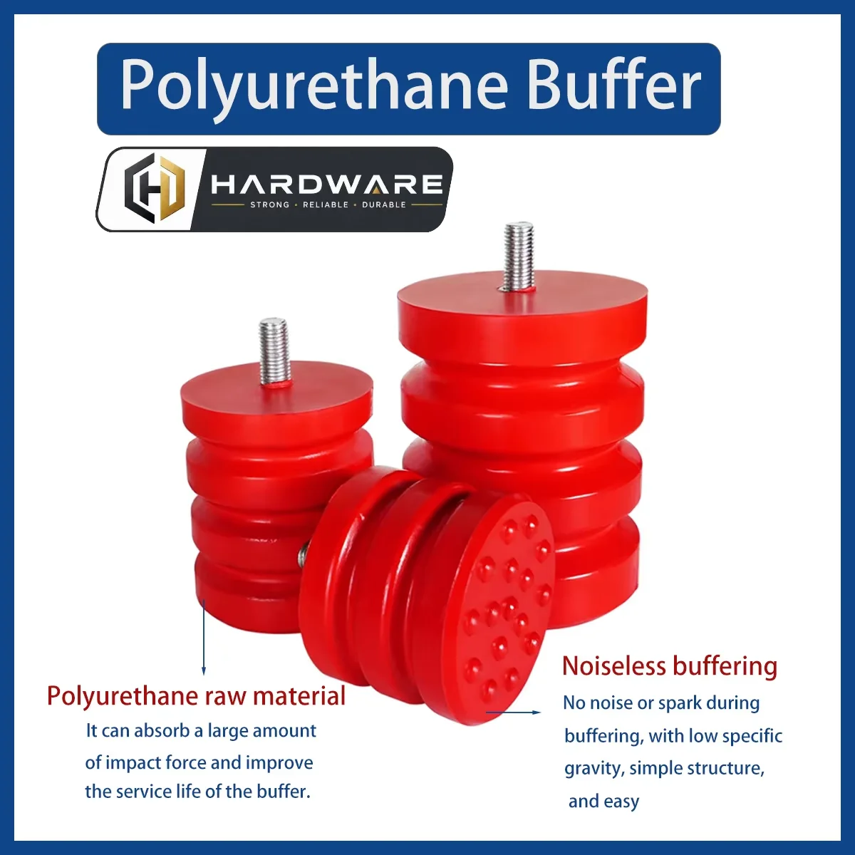 Diameter 65-160mm Polyurethane Buffer/crane / Elevator Buffer/anti-collision Device/buffer Pad/ Bolt/impact Rubber Block