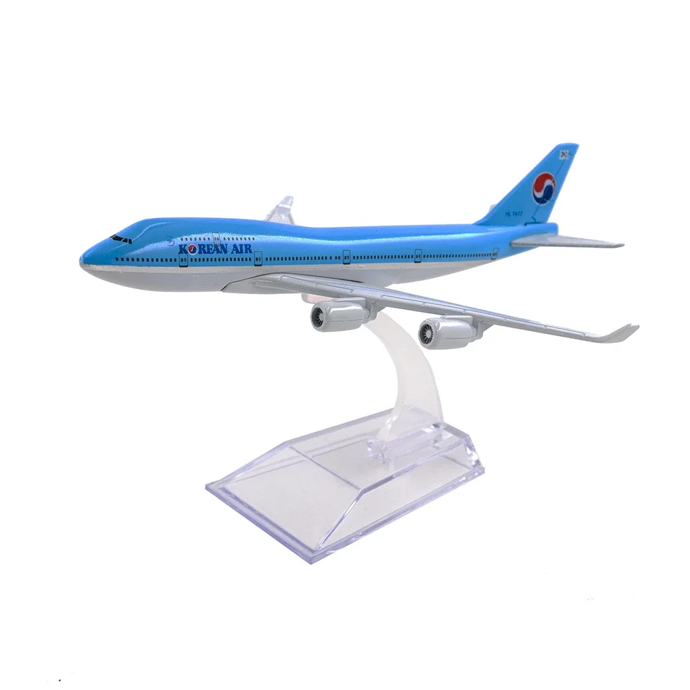 1/400 Flugzeugmodelle Boeing 747 Korean Air 16 cm Legierung B747 Flugzeug Spielzeug Kinder Kinder Geschenk für Sammlung Dekoration