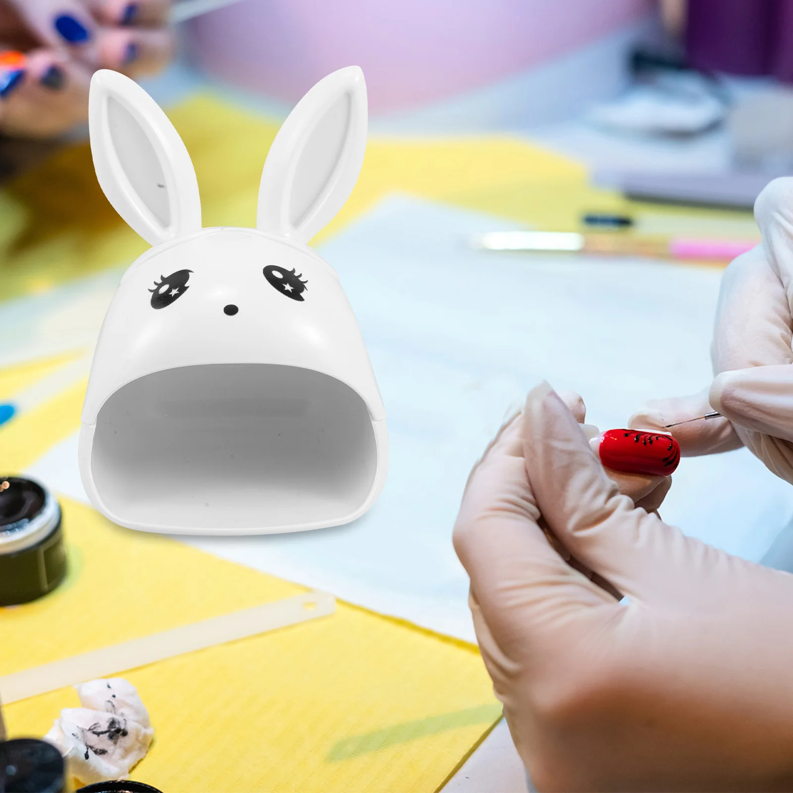 المدمجة USB المكونات في الأرنب مسمار مصباح سريعة الجافة المحمولة هلام مصباح ليد إصبع واحد مانيكير باديكير سريعة الجافة مجفف الأظافر