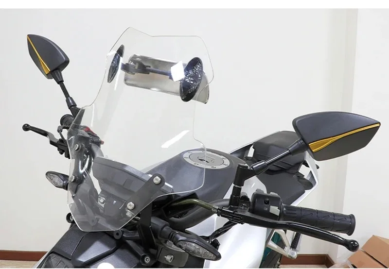 العالمي 10 مللي متر دراجة نارية الرؤية الخلفية اليسار واليمين مرايا الرؤية الخلفية الإسكان مرآة جانبية لسيارات BMW R1200GS R1200 GS R 1200 RT R1200RT